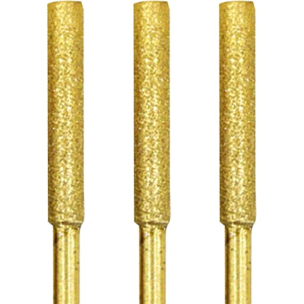 8pcs 4 / 4.8 / 5.5mm Rebabas cilíndricas recubiertas de diamante Afilador de motosierra Likrtyny Para estrenar