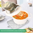 thumbnail image 3 of Yayeee Pot Holders Kitchen Heat Resistant with Pocket 7"x9.8" Cotton Oven Cooking Hot Pads, Snow Mountains, 3 of 7