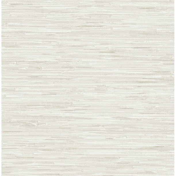 NuWallpaper Cream Grassweave Raised Ink Peel & Stick Wallpaper