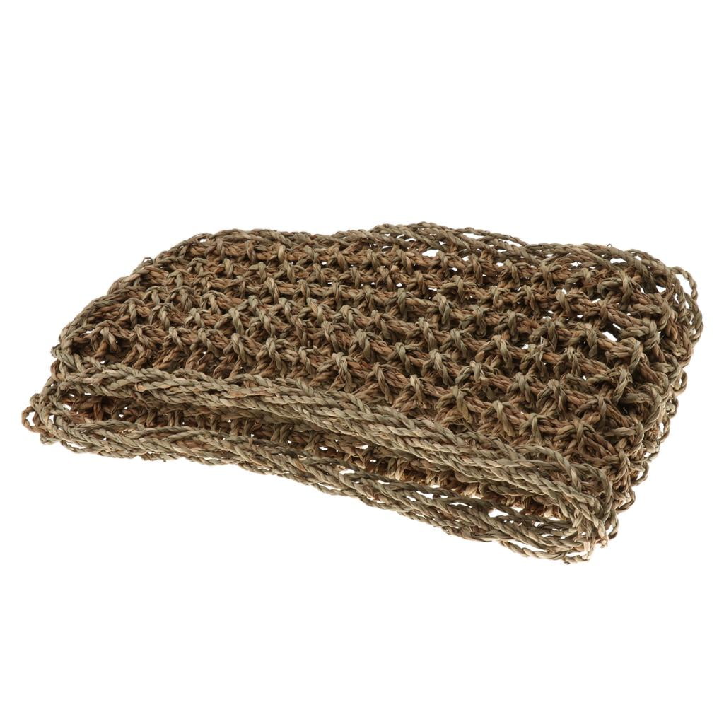 1 piece Hammock, Reptile Lounger Natural Seagrass Seaweed Fibers for , Bearded , Geckos, Anoles, Iguanas, Geckos and Hermit Crabs - #1 Rectangle