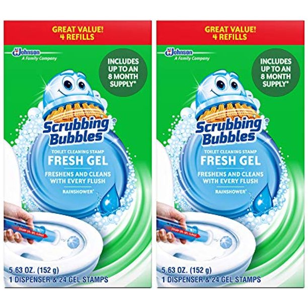 Scrubbing Bubbles Fresh Gel Toilet Cleaning Stamp Refill Value Pack