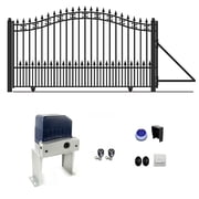 ALEKO Garden Yard Steel Single Sliding 16 Gate St. Louis Style with Gate Opener