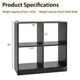 thumbnail image 3 of GVN 4-Cube Kids Bookcase with Open Shelves-Black, Toy Organizers and Storage for Kids, Boys, Girls, Nursery, 3 of 7