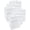 White, variant on Clean Cubes 13-Gallon Pop-Up Trash Bins, 6-Pack, Pink – Disposable, Collapsible, with Fitted Trash Bags