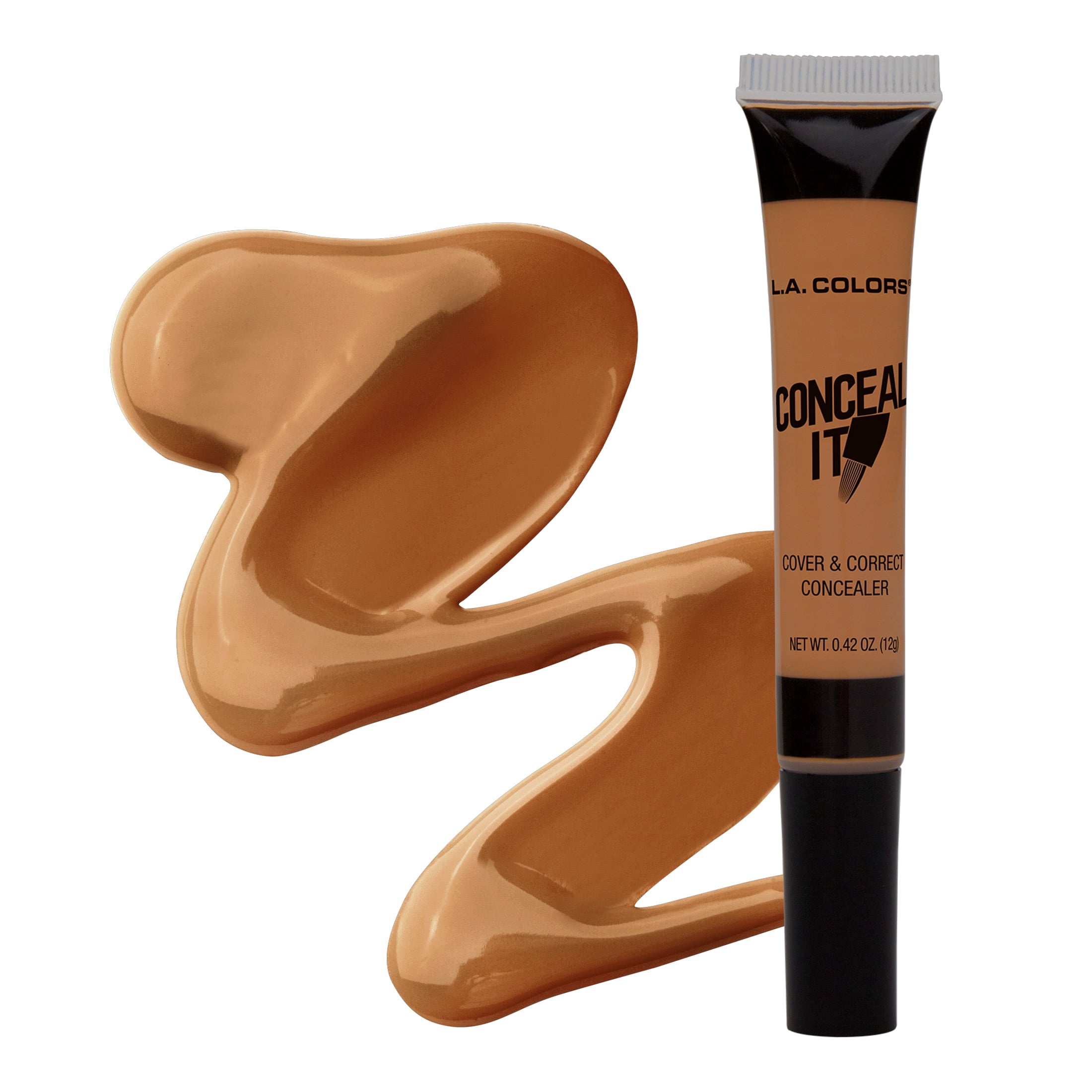 (4 pack) L.A. COLORS Concealer, Conceal It, Honey Beige, 0.42 fl oz