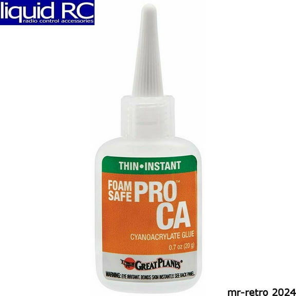 Great Planes MR6067 Pro Foam Safe Ca Thin Glue 20