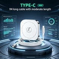 thumbnail image 6 of Wireless Charger,25W Charging Pad Compatible with iPhone 17 16 15 14 13 12 Series, Fast Magnet Charger Stand Compatible with AirPods,Slim Portable Design White(2 Pack), 6 of 8