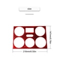 thumbnail image 3 of Real Bright Soft Car Interior Carbon Fiber Sticker DecorationRed Carbon Fiber Interior Climate Console Cover For Suzuki Grand VitaraAuto Car Protection Interior Accessories, 3 of 8