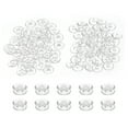 thumbnail image 1 of M5*2mm Plastic Binding Post, 50 Sets Plastic Chicago Screws Binding Screw Rivets Post Press-on Buckle for Leather Scrapbook Photo Albums, Transparent, 1 of 6