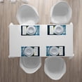 thumbnail image 4 of Ambesonne Earth Place Mats Set of 4, Circle Greenery Clouds, Standard Size, Green Brown Petrol Blue, 4 of 4