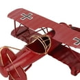 thumbnail image 4 of Domqga Biplane Model, Aircraft Model, Vintage Airplane Model Wrought Iron Aircraft Biplane for Desktop Decor Photo Props, 4 of 7