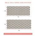 thumbnail image 6 of Wave Point Black Yoga Towel for Hot Yoga Non Slip, Modern Minimalist Geometric on Linen Yoga Mat Towel Absorbent Yoga Sweat Towels Microfiber Hot Yoga Blanket for Bikram Pilates 26"x70", 6 of 7