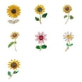 thumbnail image 6 of Artisanal Crafted Sunflowers Brooch Detailed Petals Alloy Fashion Accessory For Hats Bags And Outfits, 6 of 7