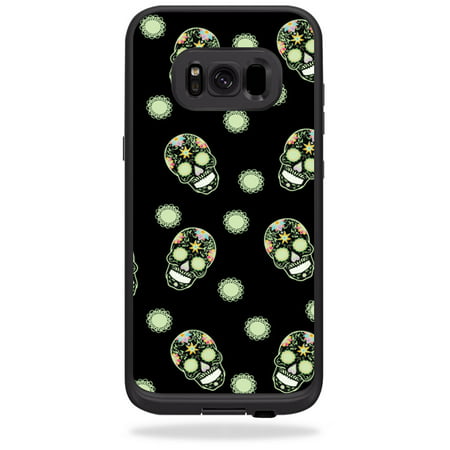 Skin for LifeProof Fre case for Samsung Galaxy S8 - Glowing Skulls | MightySkins Protective, Durable, and Unique Vinyl Decal wrap cover | Easy To Apply, Remove, and Change Styles | Made in the