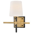 thumbnail image 4 of 56953BK-LCB Hinkley Lighting Saunders - 36W 3 LED Medium Bath Vanity-10.75 Inch Tall and 23 Inch Wide-Black/Lacquered Brass Finish, 4 of 7