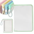 thumbnail image 2 of Clear Exam Pencil Pouch,Pencil Pouches Case,Mesh Zipper Pen Pouch,Pencil Storage Pouch,Mesh Pencil Case with Handle,Large Capacity Rectangular Pen Pouch,Lightweight Nylon Stationery Storage Bag,Blue, 2 of 6