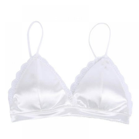

Brand Clearance! Elastic All-match Leisure Women Tube Tops Girl Padded Simulation Silk Breathable Bra Student Lingerie
