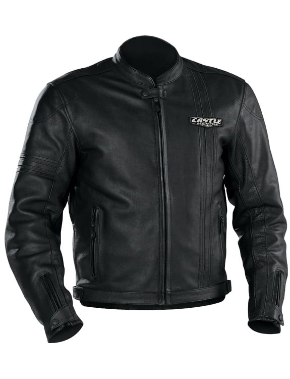 Vintage Leather Motorcycle Jacket Black 