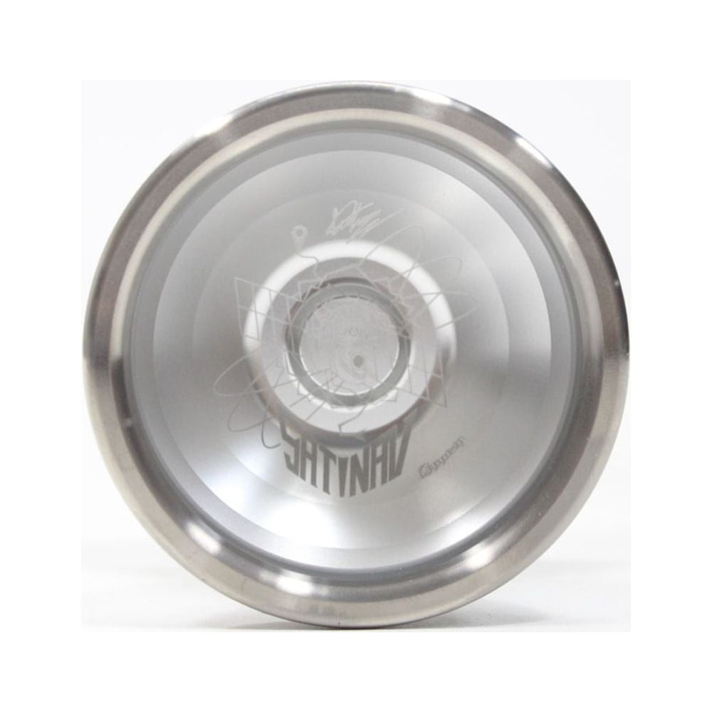 C3yoyodesign Satinav Yo-Yo - Bi-Metal - Titanium Ring - Leo Chan Matsumoto Signature YoYo (Silver)