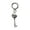 Silver, variant on Stylish Heart Key Holder For Bag Keys Lightweight Alloy Accessory Unique Key Chain Charm For Her Him