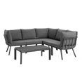 thumbnail image 1 of Modway Riverside 6 Piece Outdoor Patio Furniture Aluminum, 1 of 11