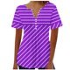 thumbnail image 2 of Fiudx Ofertas Relámpago Top Corto con Botones y Cuello En V Estampado para Mujer, 2 of 4