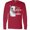 Red, variant on Inktastic Easily Distracted by Goats Cute Goat Long Sleeve T-Shirt