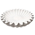 thumbnail image 1 of Fluted Ruffle Decorative Bowl Resin Scallop Fruit Bowl Key Bowl for Entryway Table Bowl for Coffee Dining Console Table, 1 of 5