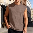 thumbnail image 2 of Swim Tank Top Men Sleeveless Undershirts Stringer Tank Top Soft Casual Muscle Tank Bodybuilding Gym Vest Loose Fit Gym Clothes for Men, 2 of 5