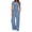 D-Blue, variant on Summer 2 Piece Outfit Set for Women Ruched Short Sleeve Tops and Wide Leg Pants with Pockets Casual Tracksuit Sets Ladies Loungewear