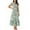 *Army Green, variant on VBVC Women's Floral V-Neck Ruffle Sleeve Maxi Dress,Ladies Smocked Waist Boho A-Line Long Dress,Summer Flowy Tiered Beach Party Midi Dress For Women,Army Green,S-3XL