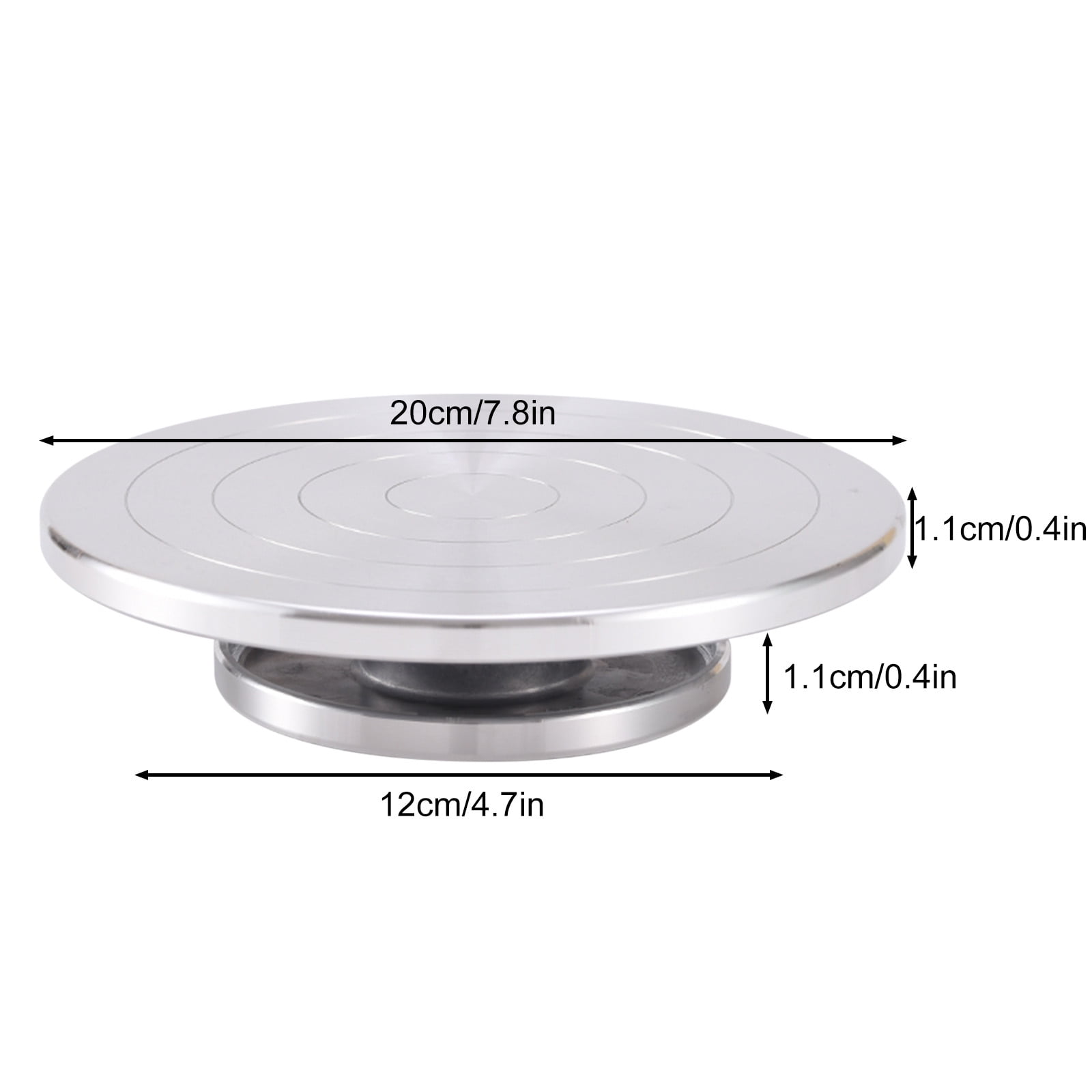 Pottery Turntable for Sculpting Ceramics Tools - 15 and 20cm Aluminum Alloy Rotating Wheel for Crafting Modeling Clay Art Projects - Lightweight Portable Sculpture Wheel for Home Studio