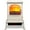 White, variant on Zimtown 22.4”H Electric Fireplace Stove w/Realistic Flame Effect, Infrared Quartz Freestanding Heater for Indoor, w/Overheat & Tip-Over Protection, 2 Heat Settings 1000W/1500W, ETL Certified, Black