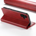 thumbnail image 3 of Case for iPhone 16 Plus, Leather Wallet Case with Kickstand RFID Blocking Credit Card Holder Magnetic Closure Shockproof Case Compatible with iPhone 16 Plus, Red, 3 of 7