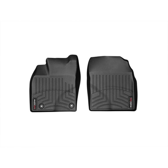 WeatherTech Custom Fit FloorLiners compatible with 2012-2015 Toyota Prius Plug-In Hybrid - 1st Row (Driver & Passenger), Black