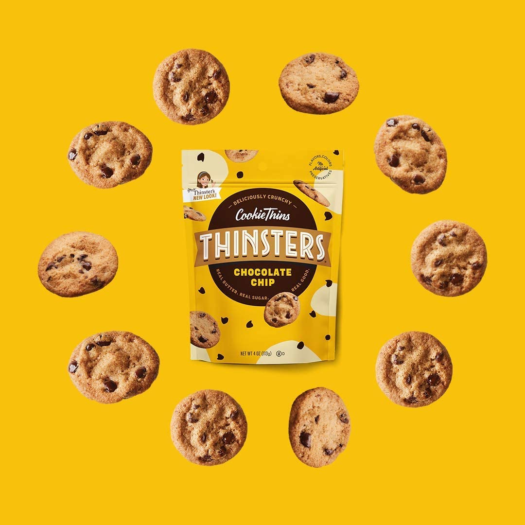 MRS THINSTERS COOKIE THIN CHOC CHIP-4 OZ -Pack of 12