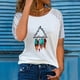 thumbnail image 2 of Moda Mujer Causal Rounk Cuello Impresión Blusa Manga corta Hollow Out Camiseta Verano Tops Fridja bn5757, 2 of 8