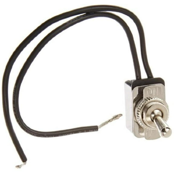NSI 78150TW Toggle Switch SPST 10 Amps On-Off Circuit Bat Br/Ni Wire