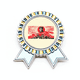 thumbnail image 1 of China Red Education Promotion Insignia broche Medalla ganadora, 1 of 3