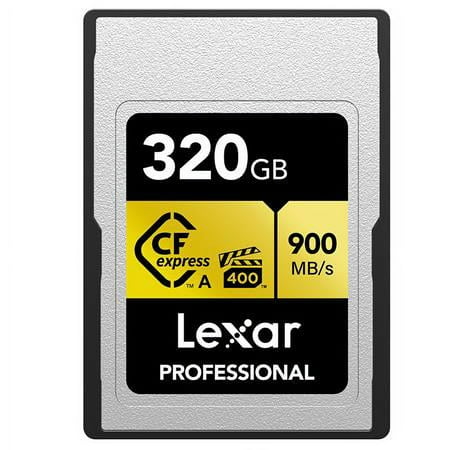 UPC: 0843367129171 | Lexar 320GB Professional CFexpress Type A Card GOLD Series with CFexpress Card Reader