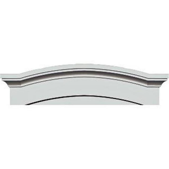 Ekena Millwork PED57X14X01EM 57.5 In. W X 14.87 In. H X 1.12 In. P Architectural accent Massive Emery Pediment