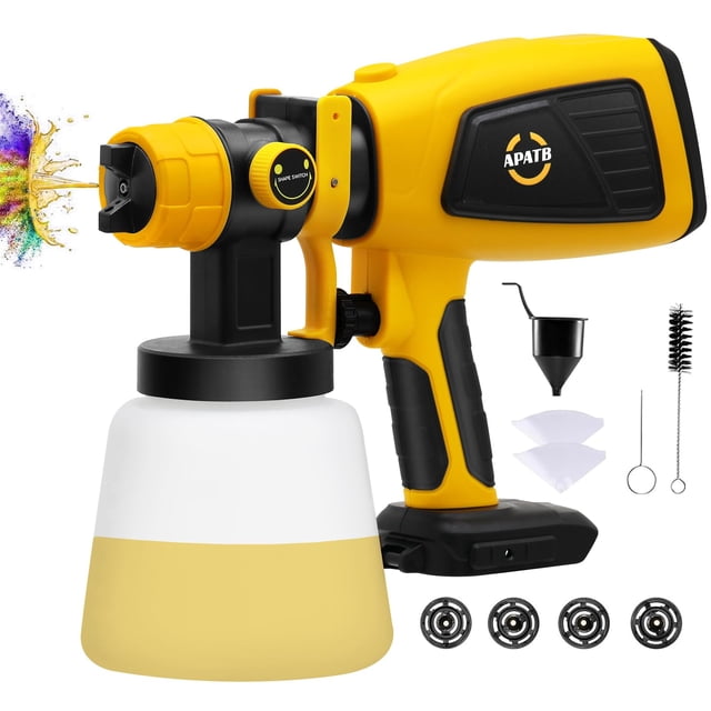 Pulverizador de pintura inalámbrico APATB para batería Dewalt de 20 V MAX