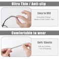 thumbnail image 3 of NOGIS Soft Knitting Cotton Fabric Eyeglasses Temple Tips Sleeve Retainer, Eyeglasses Ear Cushion, Anti-Slip Elastic Comfort Glasses Ear Cushions, Eyeglasses Ear Grips for Glassses (2pairs Grey), 3 of 7