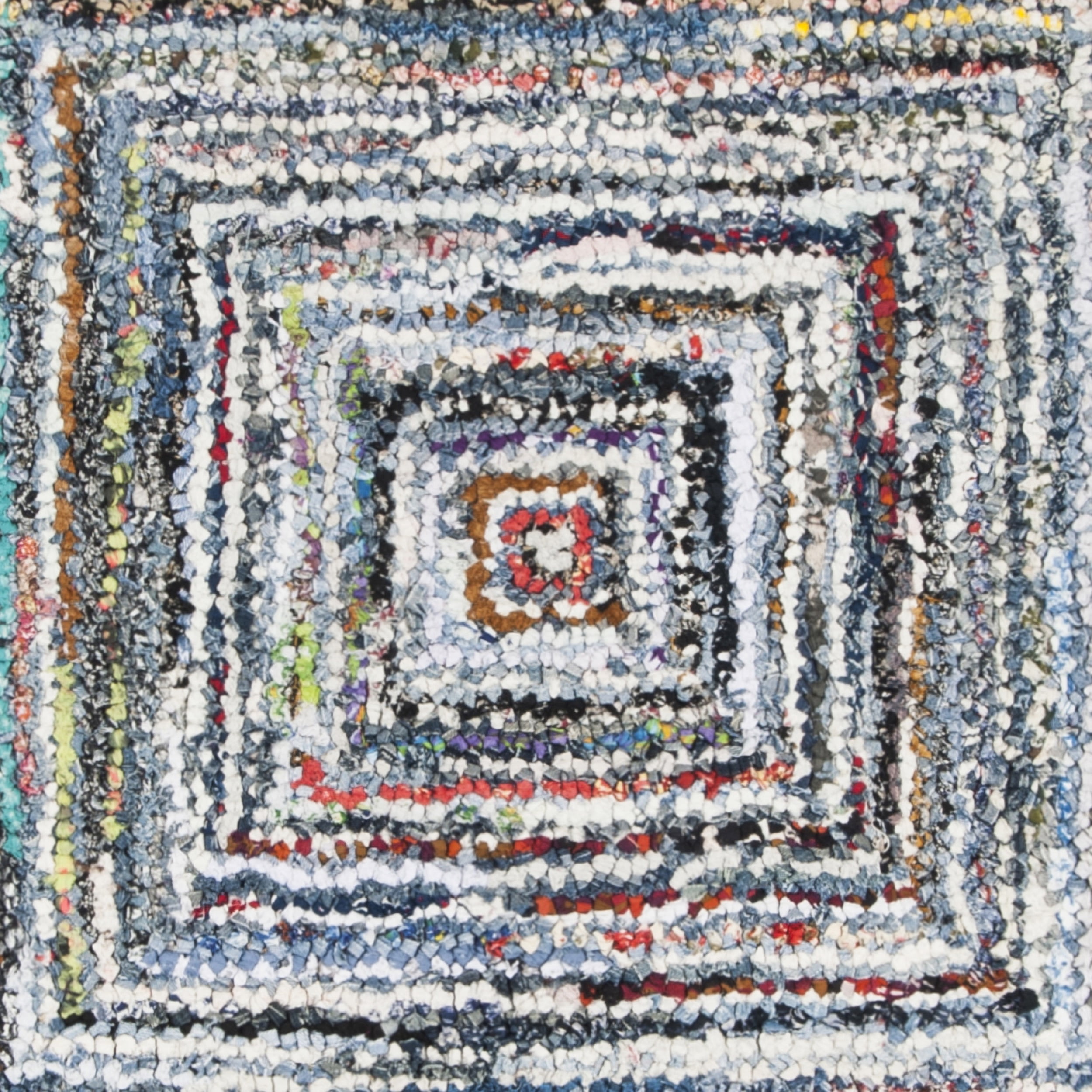 SAFAVIEH Nantucket Collection NAN215A Handmade Multi Rug