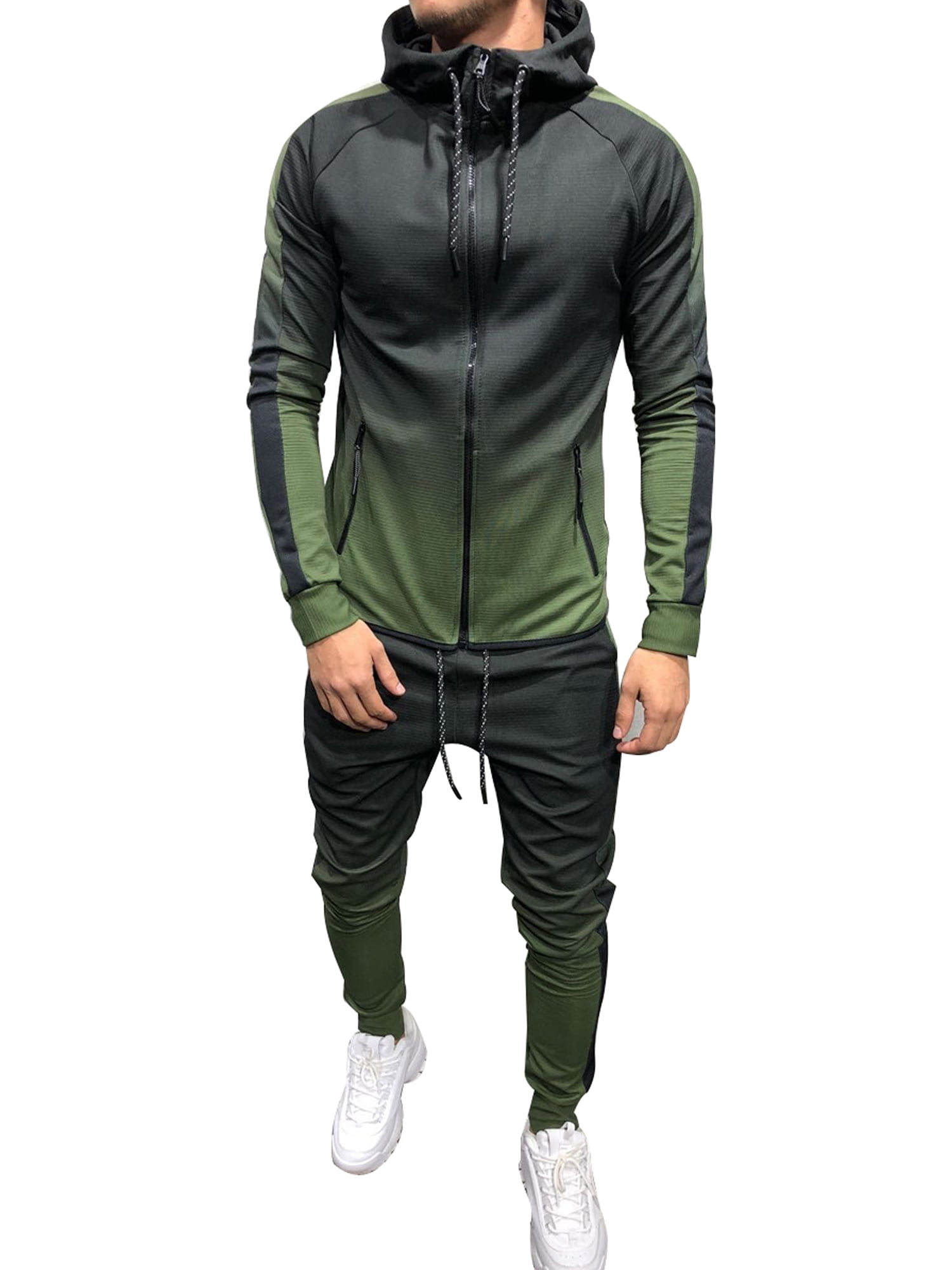 mens slim fit tracksuit set