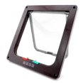 thumbnail image 2 of EIGTHTAIL Grande Porte pour Chat (Format Extérieur 9,9” x 9,2”) Grande Porte pour Chat à Verrouillage à 4 Voies pour Portes Intérieures et Extérieures Porte pour Animaux Résistante aux Intempéries pour Chats et Toutous avec Circonférence < 23”, 2 of 9