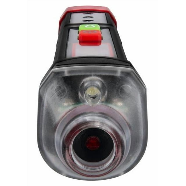 Performance Tool Tire Pressure Gauge W183 Stick Style; Digial Display; 3 To 150 Pounds Per Square Inch PSI; Lighted; Black/Red; Plastic; With Brake Fluid Tester