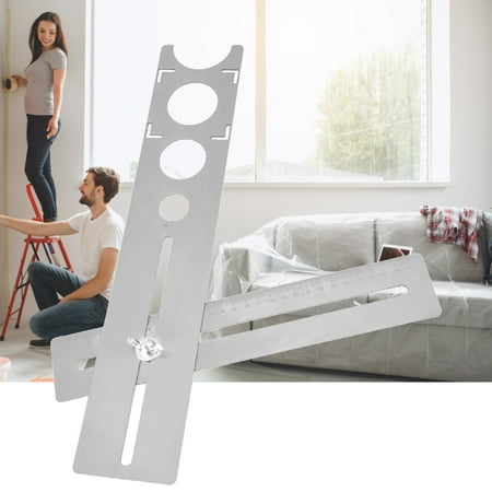 

GoFJ Punching Locator Anti-deformation Accurate Measuring Hard Alloy Anti Corrosion Marble Punching Tool with Scale for Home