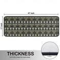 thumbnail image 5 of Kitchen Rugs Sets Of 2,Black Buffalo Geometric Pattern Anti Fatigue Kitchen Mat Rugs Non Slip Washable,Decorative Kitchen Floor Mats for Kitchen,Sink,Laundry,17"x47"+17"x47", 5 of 5