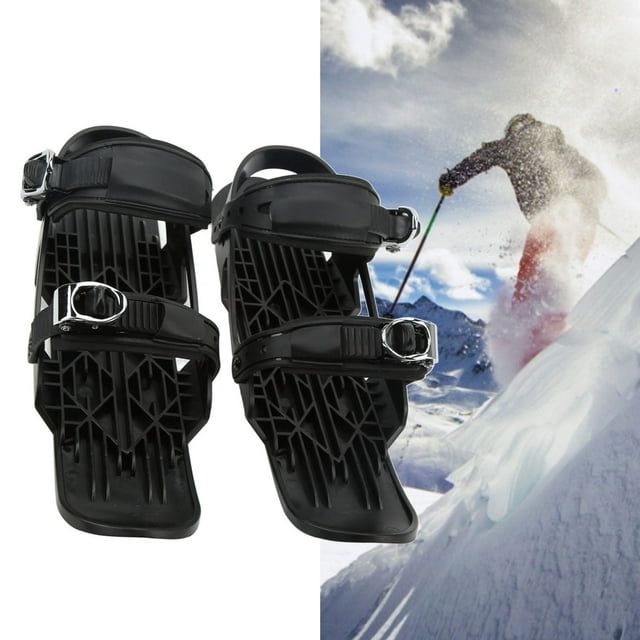 Mini Bottes de Ski, Taille Unique, Adaptées US 5-14, EU 35-48, Noir Taille Unique Réglable pour Planche à Neige Extérieur
